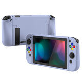 PlayVital Violet Protective Case for NS Switch, Soft TPU Slim Case Cover for NS Switch Joy-Con Console with Colorful ABXY Direction Button Caps - NTU6002G2