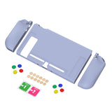 PlayVital Violet Protective Case for NS Switch, Soft TPU Slim Case Cover for NS Switch Joy-Con Console with Colorful ABXY Direction Button Caps - NTU6002G2