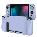 PlayVital Violet Protective Case for NS Switch, Soft TPU Slim Case Cover for NS Switch Joy-Con Console with Colorful ABXY Direction Button Caps - NTU6002G2