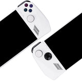 PlayVital White Thumbsticks Grips Caps for ROG Ally, Silicone Thumb Grips Joystick Caps for ROG Ally - Raised Dots & Studded Design - TAURGM004