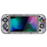 PlayVital ZealProtect Protective Case for Nintendo Switch Lite, Hard Shell Ergonomic Grip Cover for Switch Lite w/Screen Protector & Thumb Grip Caps & Button Caps - Crystal Dragon - PSLYR013