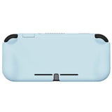 PlayVital ZealProtect Protective Case for Nintendo Switch Lite, Hard Shell Ergonomic Grip Cover for Switch Lite with Screen Protector & Thumb Grip Caps & Button Caps - Heaven Blue - PSLYP3018