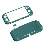 PlayVital ZealProtect Protective Case for Nintendo Switch Lite, Hard Shell Ergonomic Grip Cover for Switch Lite with Screen Protector & Thumb Grip Caps & Button Caps - Hunter Green - PSLYP3017