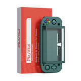 PlayVital ZealProtect Protective Case for Nintendo Switch Lite, Hard Shell Ergonomic Grip Cover for Switch Lite with Screen Protector & Thumb Grip Caps & Button Caps - Hunter Green - PSLYP3017