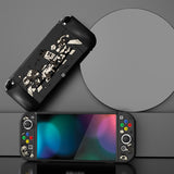 PlayVital ZealProtect Soft Protective Case for Switch OLED, Flexible Protector Joycon Grip Cover for Switch OLED with Thumb Grip Caps & ABXY Direction Button Caps - Fruit Road - XSOYV6058