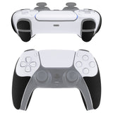 PlayVital Armored Edition Anti-Skid Sweat-Absorbent Controller Grip for PS5, Professional Textured Soft Rubber Pads Handle Grips for PS5 Controller with Shoulder Button Trigger Stickers - Black - PFPJ049