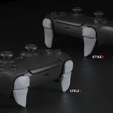 PlayVital BLADE 2 Pairs Shoulder Buttons Extension Triggers for ps5 Controller, Game Improvement Adjusters for PS Portal Remote Player, Bumper Trigger Extenders for ps5 Edge Controller - New Hope Gray - PFPJ152