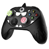 PlayVital MonoEye Monster Cute Silicone Cover for Xbox Series X/S Controller, Includes Joystick Caps and Stickers for Xbox Core Controller Anti-Slip Grip Case - Black - GTTX3P001