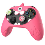 PlayVital MonoEye Monster Cute Silicone Cover for Xbox Series X/S Controller, Includes Joystick Caps and Stickers for Xbox Core Controller Anti-Slip Grip Case - Pink - GTTX3P006