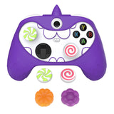 PlayVital MonoEye Monster Cute Silicone Cover for Xbox Series X/S Controller, Includes Joystick Caps and Stickers for Xbox Core Controller Anti-Slip Grip Case - Purple - GTTX3P005