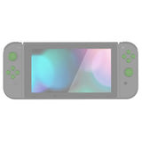 PlayVital Silicone Button Covers and Thumb Grip Set for Nintendo Switch/OLED Joycon/Switch Lite, ABXY Directional Key Button Caps for Nintendo Switch/OLED/Lite with Switch Lite D-Pad Button Cap - Matcha Green - NJM3005