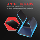 PlayVital Stand-AL Game Controller Stand for ps5, for ps4, Universal Desktop Display Gamepad Stand for Xbox Series X/S, Xbox One, Aluminium Metal Controller Stand Holder for Switch Pro - Black - FQZPFC001