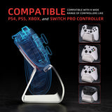 PlayVital Stand-AL Game Controller Stand for ps5, for ps4, Universal Desktop Display Gamepad Stand for Xbox Series X/S, Xbox One, Aluminium Metal Controller Stand Holder for Switch Pro - Silver - FQZPFC002