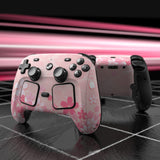 PlayVital for Steam Controller 2 Skin (3-Pack) - Protective Vinyl Decal Sticker Cover for Steam Controller Accessories, No Residue, Scratch-Resistant - Cherry Blossoms Petals - GCASC007