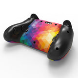 PlayVital for Steam Controller 2 Skin (3-Pack) - Protective Vinyl Decal Sticker Cover for Steam Controller Accessories, No Residue, Scratch-Resistant - Colorful Triangle - GCASC006