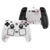 PlayVital for Steam Controller 2 Skin (3-Pack) - Protective Vinyl Decal Sticker Cover for Steam Controller Accessories, No Residue, Scratch-Resistant - Falling Cherry Blossom - GCASC004