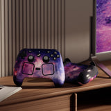 PlayVital for Steam Controller 2 Skin (3-Pack) - Protective Vinyl Decal Sticker Cover for Steam Controller Accessories, No Residue, Scratch-Resistant - Nebula Galaxy - GCASC008
