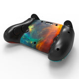PlayVital for Steam Controller 2 Skin (3-Pack) - Protective Vinyl Decal Sticker Cover for Steam Controller Accessories, No Residue, Scratch-Resistant - Orange Star Universe - GCASC010