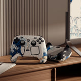 PlayVital for Steam Controller 2 Skin (3-Pack) - Protective Vinyl Decal Sticker Cover for Steam Controller Accessories, No Residue, Scratch-Resistant - The Great Wave - GCASC001