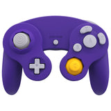 eXtremeRate Purple Replacement Faceplate Backplate with Buttons for Nintendo GameCube Controller - GCNP3006