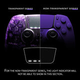 eXtremeRate Purple Full Set Housing Shell with Buttons Touchpad Cover Compatible with ps5 Edge Controller, Custom Replacement Decorative Trim Shell Front Back Plates Compatible with ps5 Edge Controller - QRHEGP004