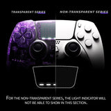 eXtremeRate White Full Set Housing Shell with Buttons Touchpad Cover Compatible with ps5 Edge Controller, Custom Replacement Decorative Trim Shell Front Back Plates Compatible with ps5 Edge Controller - QRHEGP007