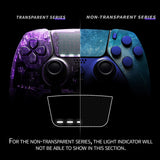 eXtremeRate Blue Nebula Full Set Housing Shell with Buttons Touchpad Cover Compatible with ps5 Edge Controller, Custom Replacement Decorative Trim Shell Front Back Plates Compatible with ps5 Edge Controller - QRHEGT005