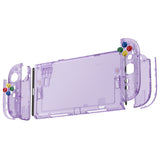 eXtremeRate DIY Replacement Full Set Shells with Buttons for Nintendo Switch 2 - Essence Version - Clear Atomic Purple - RHANTM001