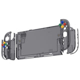 eXtremeRate DIY Replacement Full Set Shells with Buttons for Nintendo Switch 2 - Essence Version - Clear Slate Black - RHANTM002