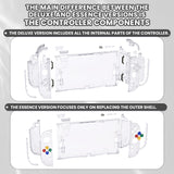 eXtremeRate DIY Replacement Full Set Shells with Buttons for Nintendo Switch 2 - Essence Version - Clear - RHANTM006