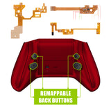 eXtremeRate Scarlet Red HOPE Remappable Remap Kit for Xbox Series X / S Controller, Upgrade Boards & Redesigned Back Shell & Side Rails & Back Buttons for Xbox Core Controller - Controller NOT Included - RX3P3003