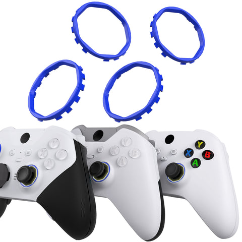 Redesigned Replacement Octagonal Gated Sticks Accent Rings for Xbox Elite Series 2 Core & Elite Series 2 & Xbox Elite, for eXtremeRate ASR Version Shell for Xbox Series X/S Controller - Blue - YUEE2M004