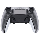 eXtremeRate Clear Custom Back Housing Bottom Shell Compatible with ps5 Edge Controller, DIY Replacement Back Shell Cover Compatible with ps5 Edge Controller - DQZEGM002