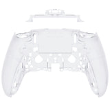 eXtremeRate Clear Custom Back Housing Bottom Shell Compatible with ps5 Edge Controller, DIY Replacement Back Shell Cover Compatible with ps5 Edge Controller - DQZEGM002