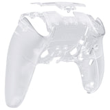 eXtremeRate Clear Custom Back Housing Bottom Shell Compatible with ps5 Edge Controller, DIY Replacement Back Shell Cover Compatible with ps5 Edge Controller - DQZEGM002