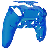 eXtremeRate Clear Blue Custom Back Housing Bottom Shell Compatible with ps5 Edge Controller, DIY Replacement Back Shell Cover Compatible with ps5 Edge Controller - DQZEGM004