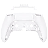 eXtremeRate White Custom Back Housing Bottom Shell Compatible with ps5 Edge Controller, DIY Replacement Back Shell Cover Compatible with ps5 Edge Controller - DQZEGP007