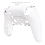 eXtremeRate White Custom Back Housing Bottom Shell Compatible with ps5 Edge Controller, DIY Replacement Back Shell Cover Compatible with ps5 Edge Controller - DQZEGP007