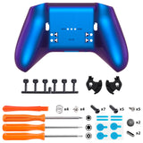 eXtremeRate Replacement Bottom Shell Case for Xbox Elite Series 2 Controller, Custom Chameleon Purple Blue Back Housing Shell Cover for Xbox Elite Series 2 Core Wireless Controller Model 1797 - WITHOUT Controller  - XDHE2P004