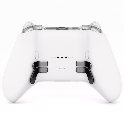 eXtremeRate Replacement Bottom Shell Case for Xbox Elite Series 2 Controller, Custom White Back Housing Shell Cover for Xbox Elite Series 2 Core Wireless Controller Model 1797 - WITHOUT Controller - XDHE2P003