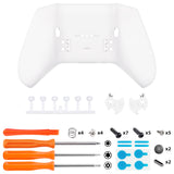 eXtremeRate Replacement Bottom Shell Case for Xbox Elite Series 2 Controller, Custom White Back Housing Shell Cover for Xbox Elite Series 2 Core Wireless Controller Model 1797 - WITHOUT Controller - XDHE2P003