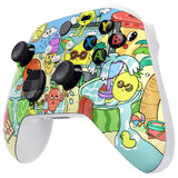 eXtremeRate Fruity Party Replacement Part Faceplate, Soft Touch Grip Housing Shell Case for Xbox Series S & Xbox Series X Controller Accessories - Controller NOT Included - FX3R010