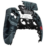 eXtremeRate Mecha Armor with Combat Damage Engrave Front Housing Shell Compatible with ps5 Controller BDM-010/020/030/040/050, DIY Replacement Shell Custom Touch Pad Cover Compatible with ps5 Controller - ZPFK001G3