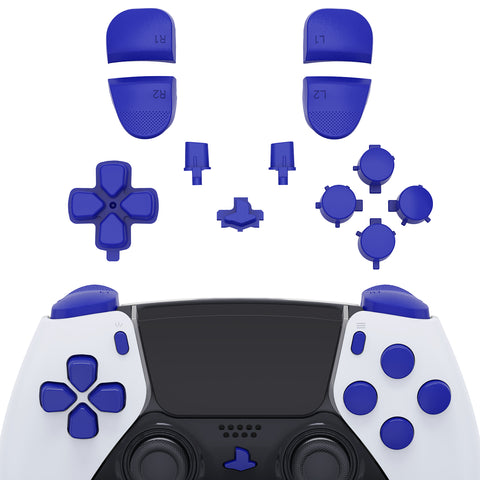 eXtremeRate Replacement D-pad R1 L1 R2 L2 Triggers Share Options Home Face Buttons Compatible with ps5 Edge Controller, Blue Full Set Buttons Compatible with ps5 Edge Controller - JXTEGP003