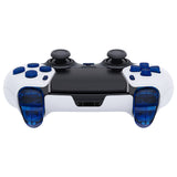 eXtremeRate Replacement D-pad R1 L1 R2 L2 Triggers Share Options Home Face Buttons Compatible with ps5 Edge Controller, Clear Blue Full Set Buttons Compatible with ps5 Edge Controller - JXTEGM004