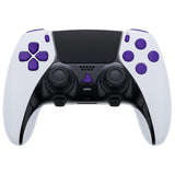 eXtremeRate Replacement D-pad R1 L1 R2 L2 Triggers Share Options Home Face Buttons Compatible with ps5 Edge Controller, Purple Full Set Buttons Compatible with ps5 Edge Controller - JXTEGP004