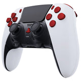 eXtremeRate Replacement D-pad R1 L1 R2 L2 Triggers Share Options Home Face Buttons Compatible with ps5 Edge Controller, Scarlet Red Full Set Buttons Compatible with ps5 Edge Controller - JXTEGP001