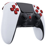 eXtremeRate Replacement D-pad R1 L1 R2 L2 Triggers Share Options Home Face Buttons Compatible with ps5 Edge Controller, Scarlet Red Full Set Buttons Compatible with ps5 Edge Controller - JXTEGP001