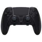 eXtremeRate Black Full Set Housing Shell with Buttons Touchpad Cover Compatible with ps5 Edge Controller, Custom Replacement Decorative Trim Shell Front Back Plates Compatible with ps5 Edge Controller - QRHEGP006