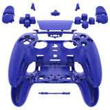 eXtremeRate Blue Full Set Housing Shell with Buttons Touchpad Cover Compatible with ps5 Edge Controller, Custom Replacement Decorative Trim Shell Front Back Plates Compatible with ps5 Edge Controller - QRHEGP003